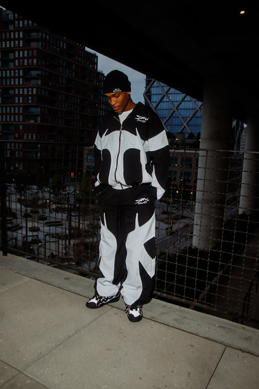 BLACK&WHITE WINDBREAKER SET