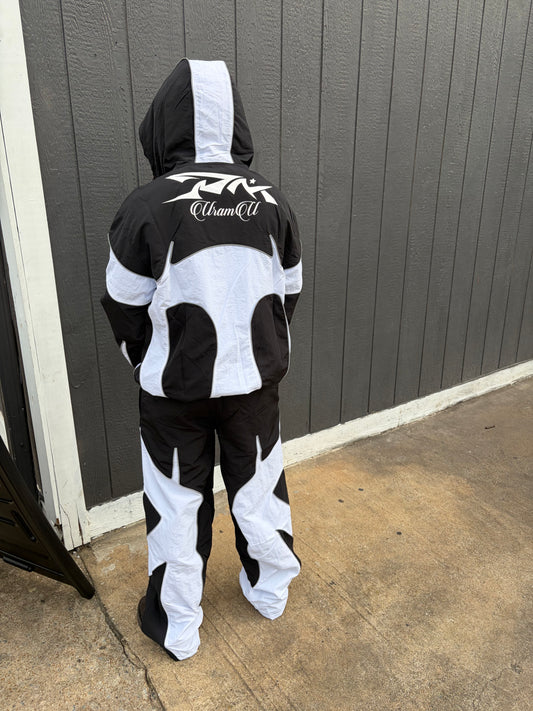 BLACK&WHITE WINDBREAKER SET
