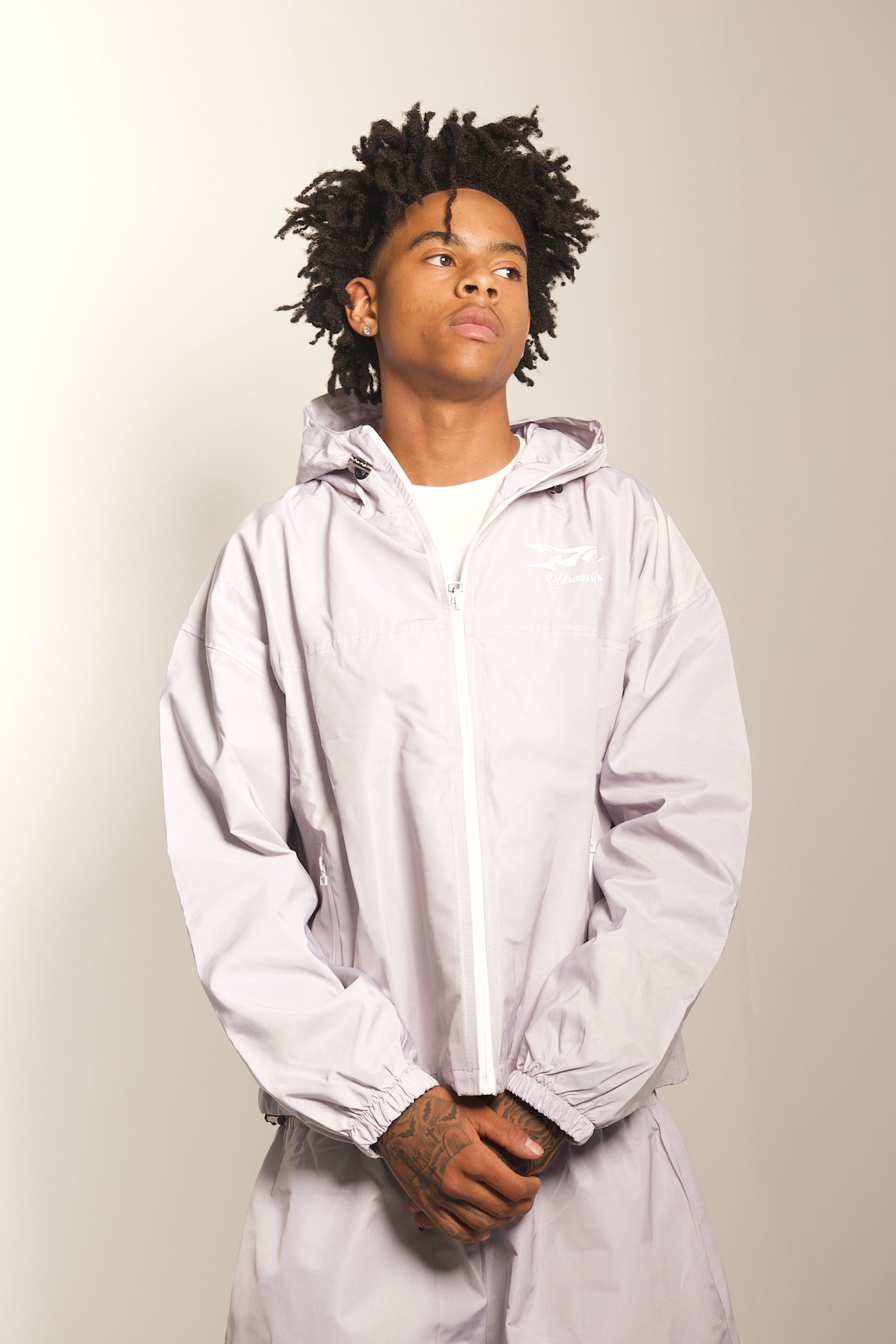 GREY URAMU WATERPROOF SHORT SET