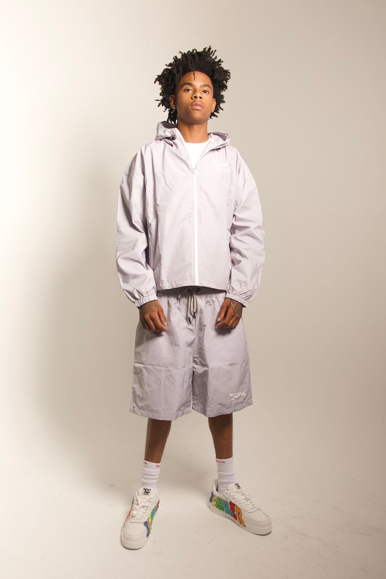 GREY URAMU WATERPROOF SHORT SET