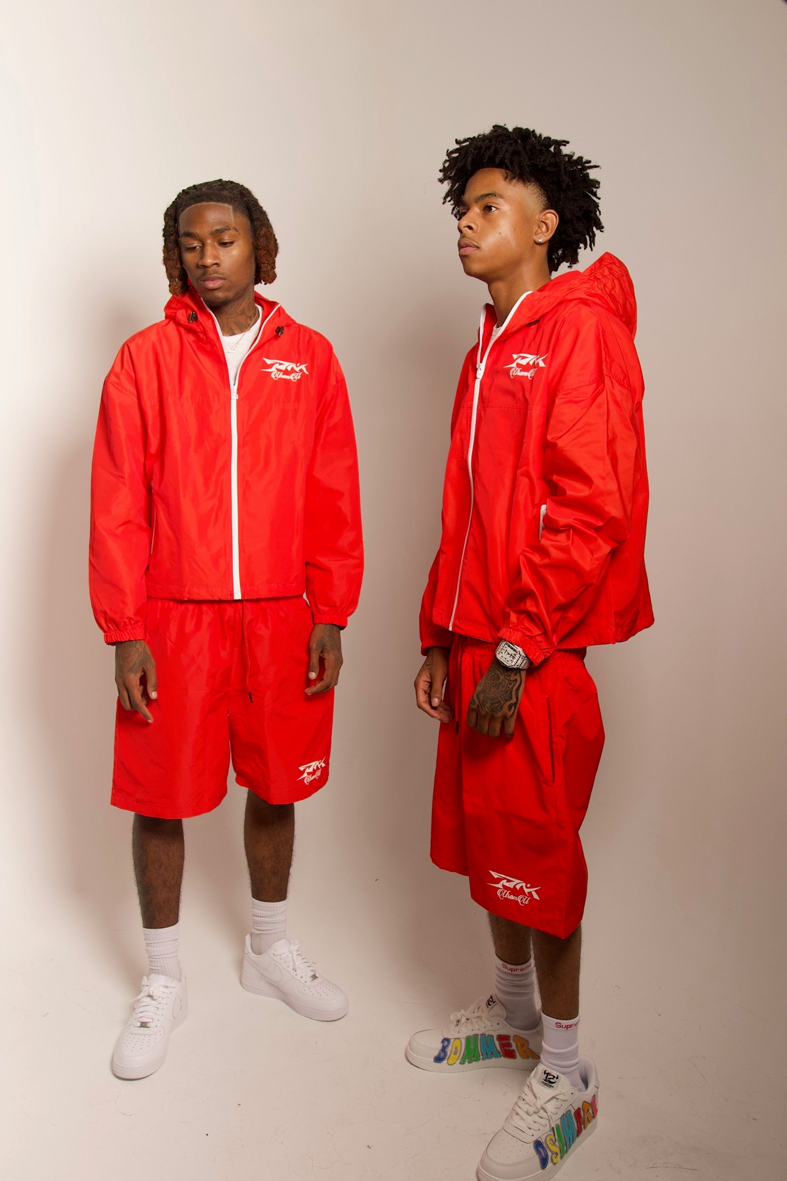 RED URAMU WATERPROOF SHORT SET
