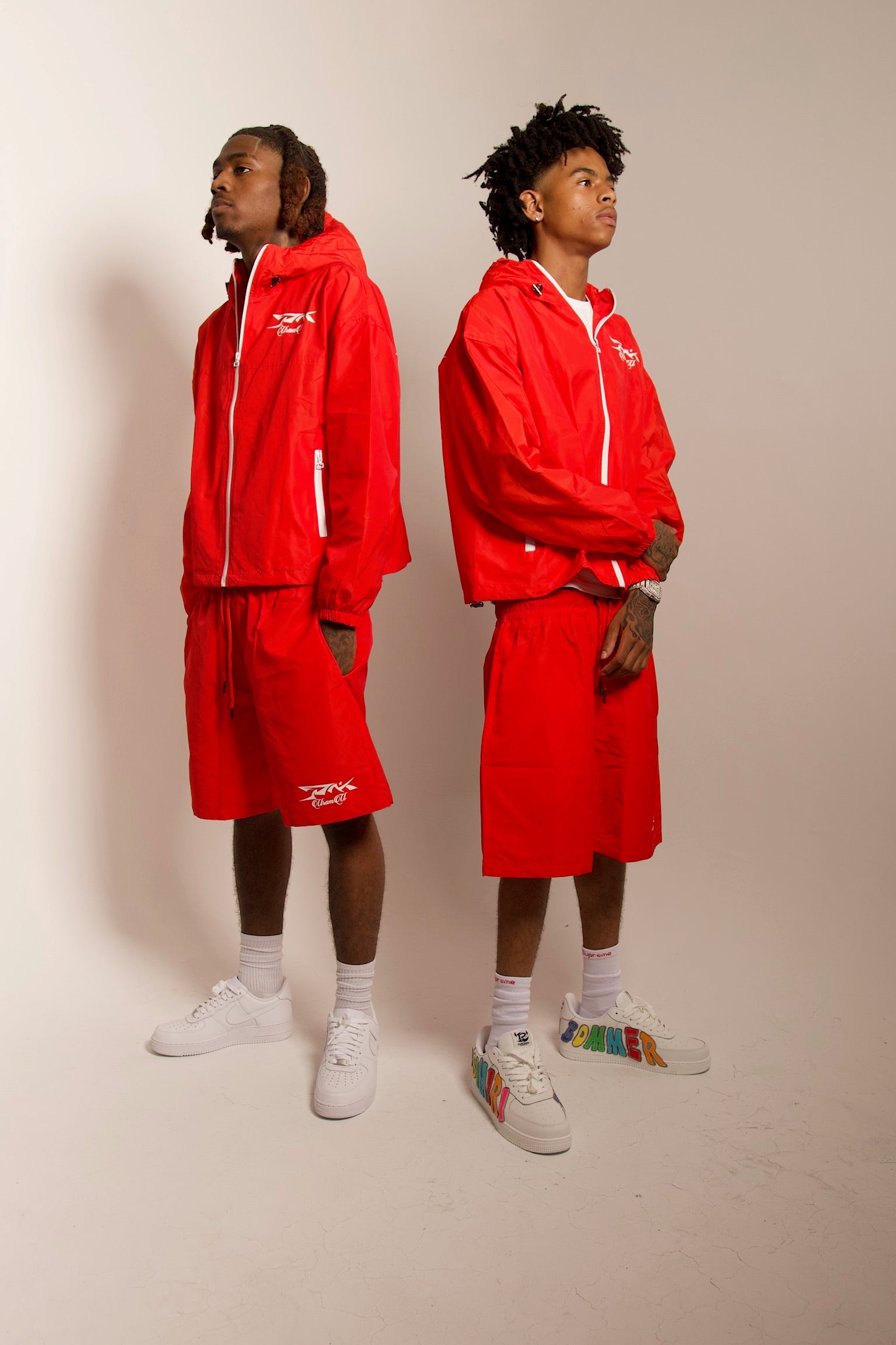 RED URAMU WATERPROOF SHORT SET